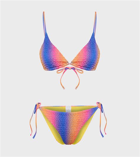 Buy Trendyol Textured Tie Up Bikini Set In Multiple Colors Thstreet