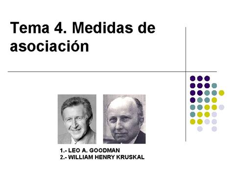 Tema 4 Medidas De Asociacin 1 Leo A