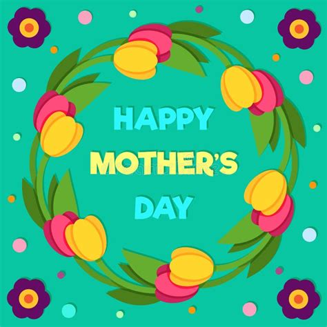 Happy Mother`s Day Vector Illustration Stock Vector Illustration Of