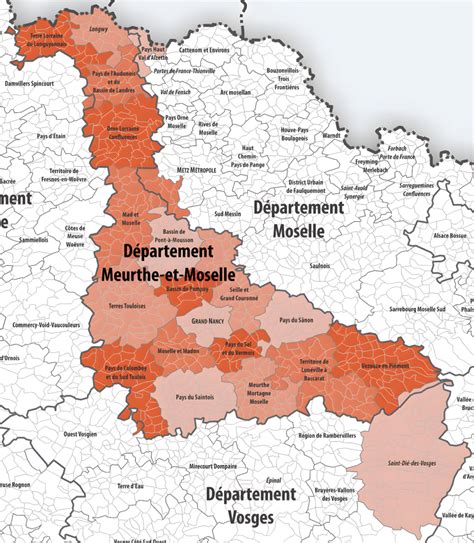 Carte Des Intercommunalit S De Meurthe Et Moselle