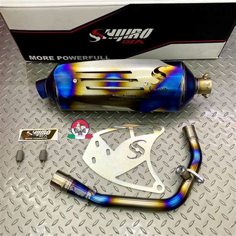 Jual Knalpot Shijiro Standar Racing T Titanium Vespa Sprint Primavera