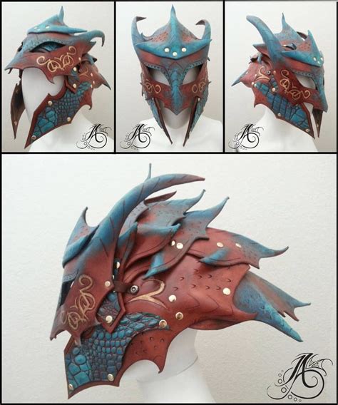 Dragon Helmet By Jafantasyart Cosplay Armor Dragon Armor Leather Armor