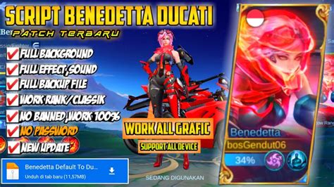 Update Script Skin Benedetta Ducati Full Effect No Password