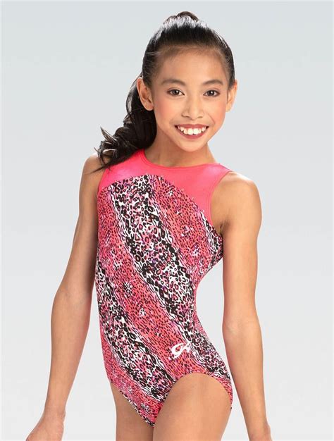 E4195 Purfect Candy Coral Gymnastics Workout Leotard Gym Leo For Girls