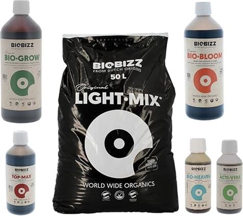 Pack Light Mix Litres Biobizz Engrais Et Stimulants Amazon Fr