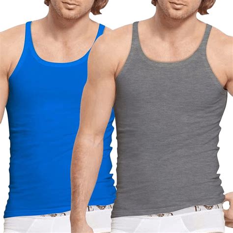 Gymape Men S Undershirt Singlet 100 Lightweight Cotton Stringer Tank Top With 1 5 Cm Thin Strap