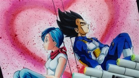 Como Dibujae A Bulma Vegeta And Bulma Como Dibujar A Vegeta Y Bulma Dia Del Timelapse