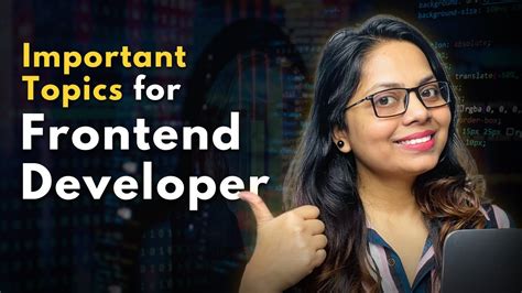 Important Topics For Frontend Developer Frontend Development