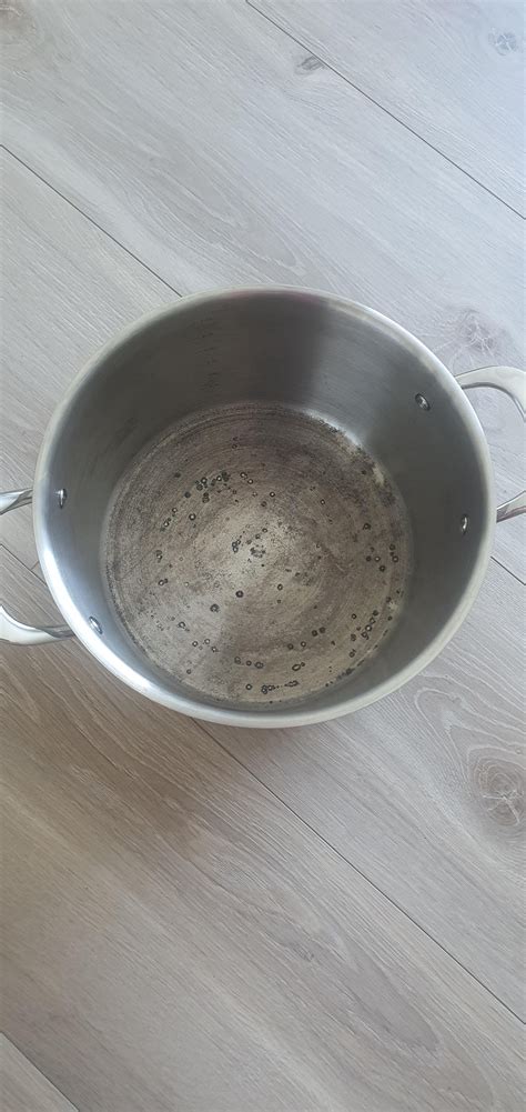 dry boiled  water   stainless steel pot