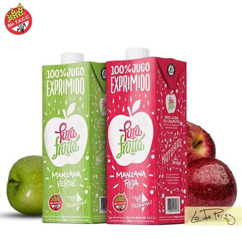 Jugo Puro De Manzana Verde X Lt Pura Frutta