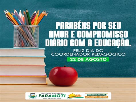 22 DE AGOSTO DIA DO COORDENADOR PEDAGÓGICO