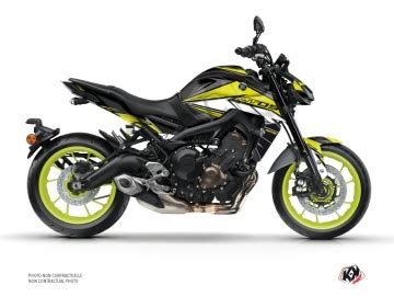 Kit D Co Moto Yamaha Steel Noir Jaune Kutvek