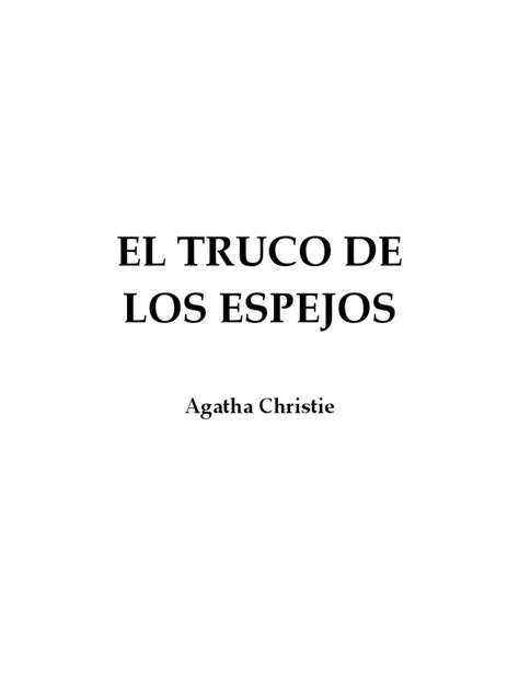 Pdf Agatha Christie El Truco De Los Espejos Dokumen Tips