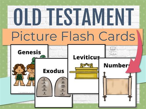 Old Testament Books of the Bible Kids Flash Cards Bible Verse - Etsy