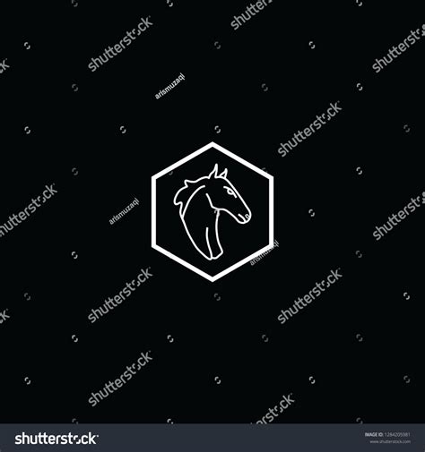 Black Horse Logo Background Stock Vector (Royalty Free) 1284205981 | Shutterstock