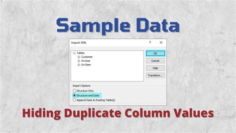 Hiding Dupe Values - No Longer Set