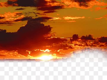 Golden Sky Sunset Dusk Sky Clouds Png Pngwing