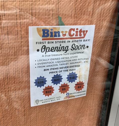 Liquidation ‘bin Store Opening In North End Of City My North Bay Now