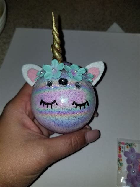 GLITTER UNICORN ORNAMENT | Unicorn ornaments, Christmas ornaments, Ornaments