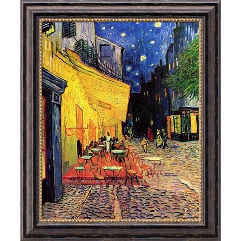 Vincent Van Gogh Cafe Terrace At Night 1888 Framed Art Canvas Free