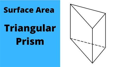 How To Find The Surface Area Of A Triangular Prism Youtube