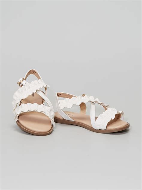 Sandalias Con Volantes BLANCO Kiabi 12 00