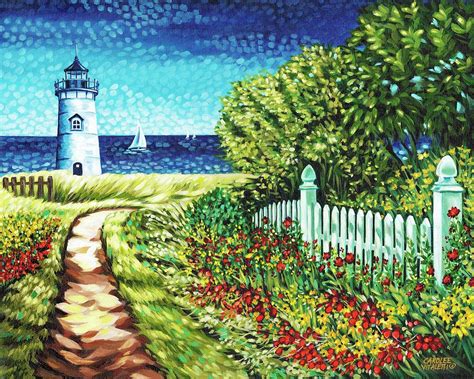 Lighthouse Retreat Ii Painting By Carolee Vitaletti Fine Art America