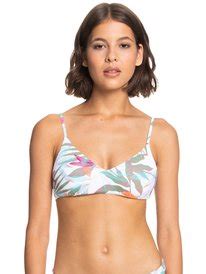 Beach Classics Athletic Triangle Bikini Top For Women Roxy