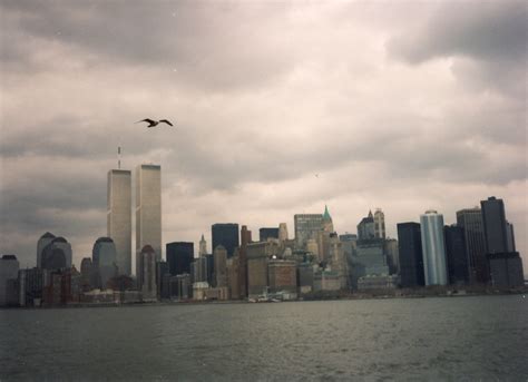 Old New York City Skyline (1990) | Aimee Dars Ellis | Flickr