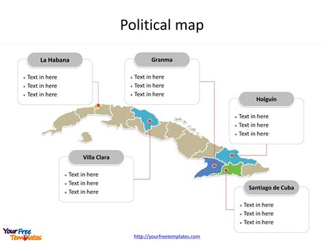 cuba_political_map - Free PowerPoint Template