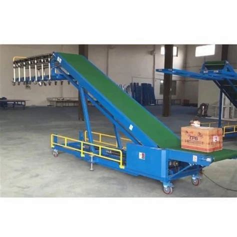 Stainless Steel Truck Loader Belt Conveyor System For Goods Loading