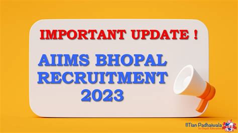 AIIMS Bhopal Non Faculty Recruitment 2023 350 Posts Govt Job