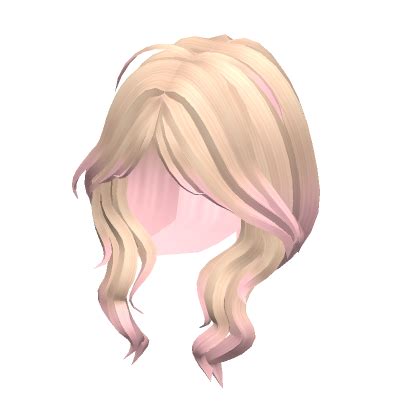 Wavy Anime Lush Layered Hair Blonde To Pink Roblox