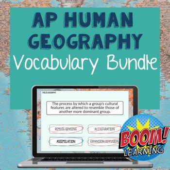 AP Human Geography Vocabulary Boom Cards™ Bundle | TpT