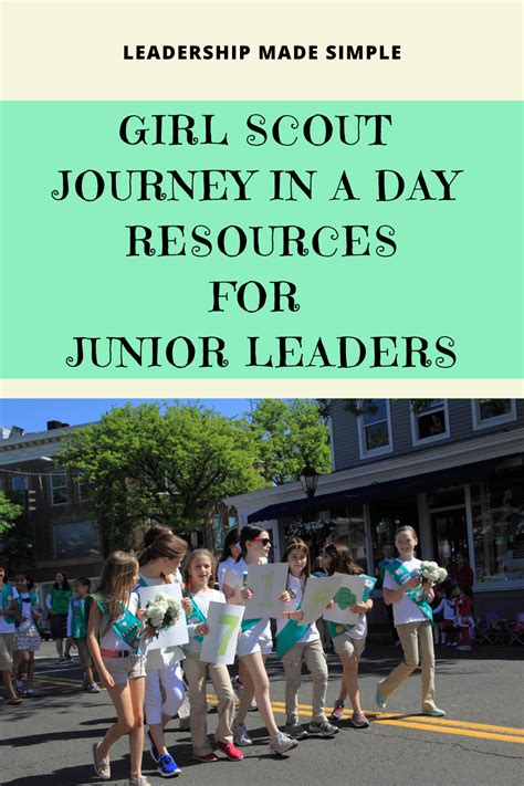 Girl Scout Journey In A Day Or Weekend Resources For Leaders Of Daisies To Seniors Troop Leader