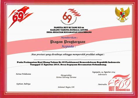 Ide Contoh Sertifikat Lomba 17An Kreasi Masa Kini Dalam Menciptakan