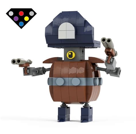 Lego Brawl Stars Darryl by BMD MOC #legobrawlstars #brawlstarslego # ...