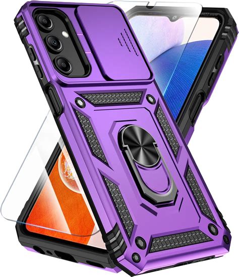 Janmitta Compatible With Galaxy A15 5g Case Built In Slide Camera Lens Coverscreen