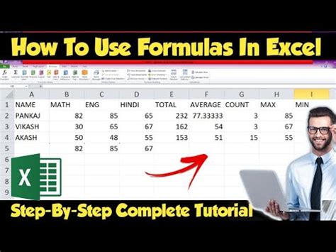 How To Use Formulas In Excel MS Excel Me Formula Kaise Lagaye YouTube