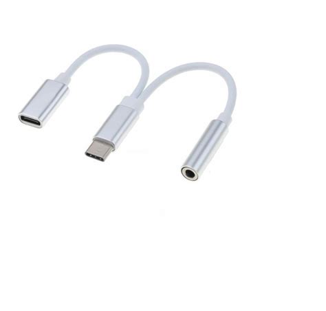 Kabel Adapter Usb C Typ Mini Jack 3 5mm Adapter Audio Ładowanie M F Sklep Opinie Cena W