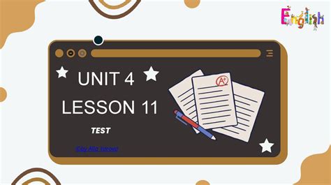 Unit 4 Lesson 11 Test Online Presentation