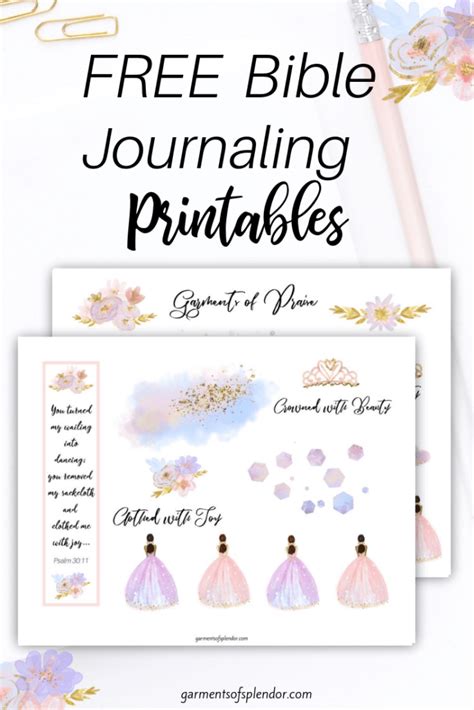 List Of Free Bible Journaling Printables