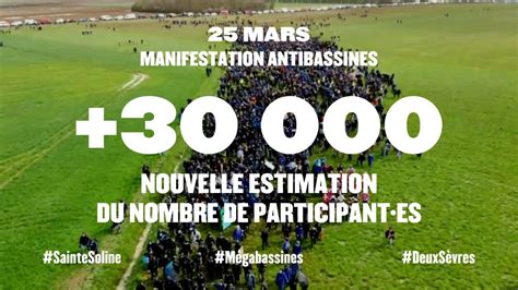 Manifestation Anti Bassines Participants Selon Les