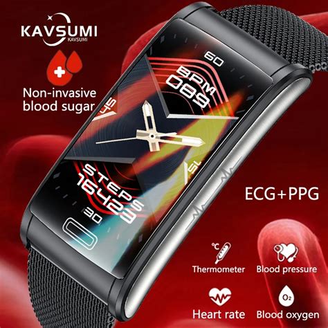 2023 New Smart Bracelet Noninvasive Blood Glucose ECG Blood Pressure