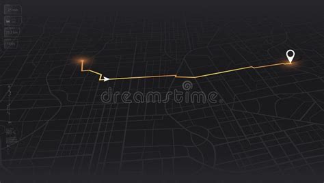 Track Navigation Pins on Isometric Street Maps, Navigate Mapping ...