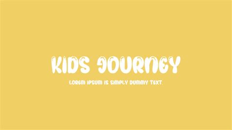 KIDS JOURNEY Font : Download Free for Desktop & Webfont