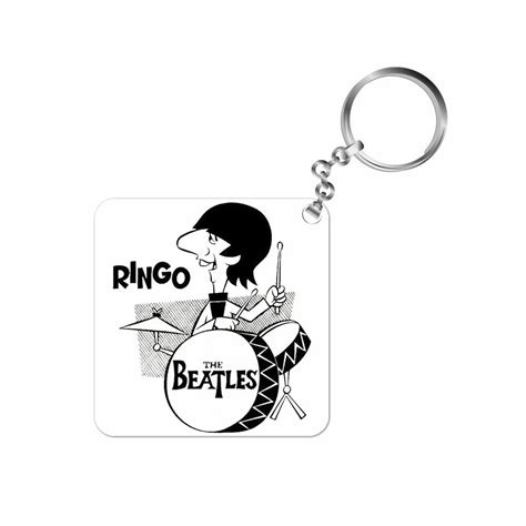 The Beatles Keychain Ringo Key Chains Designer Key Chain Angry