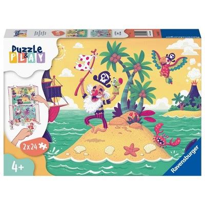 Ravensburger Puzzle Play Pirate Adventure Jigsaw Puzzle Play Set