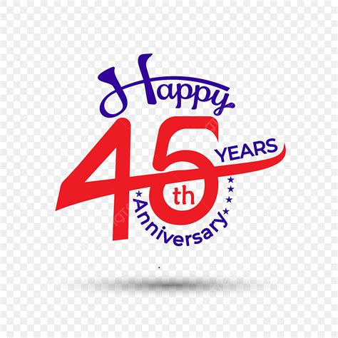 45 Years Vector Hd Images Happy 45 Years Anniversary Happy Wedding