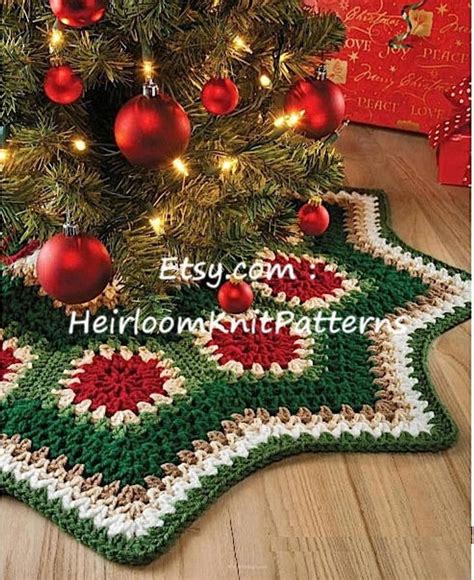 Crochet Granny Square Christmas Tree Skirt Pattern - Dennis Henninger's Coloring Pages